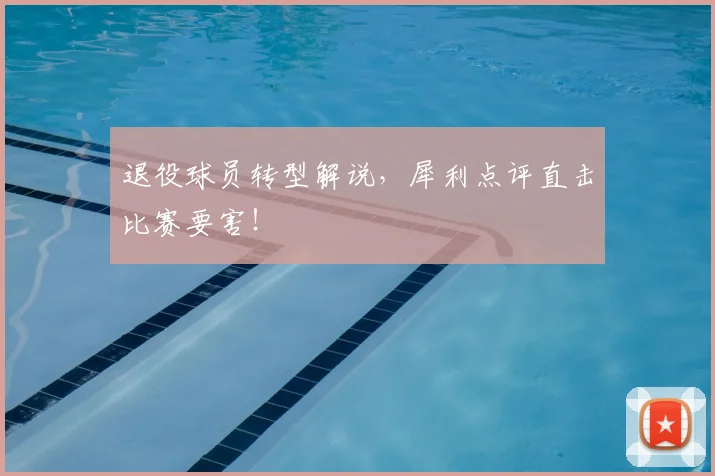 退役球员转型解说,犀利点评直击比赛要害!