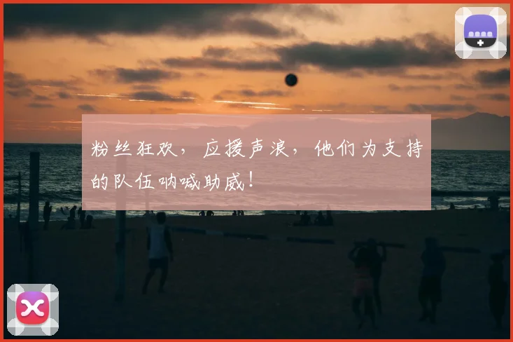 粉丝狂欢，应援声浪，他们为支持的队伍呐喊助威！